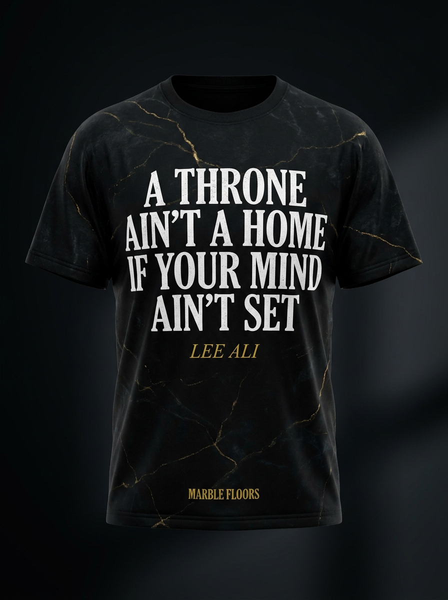 Throne Tee, Marble Floors official merchandise by Lee Ali